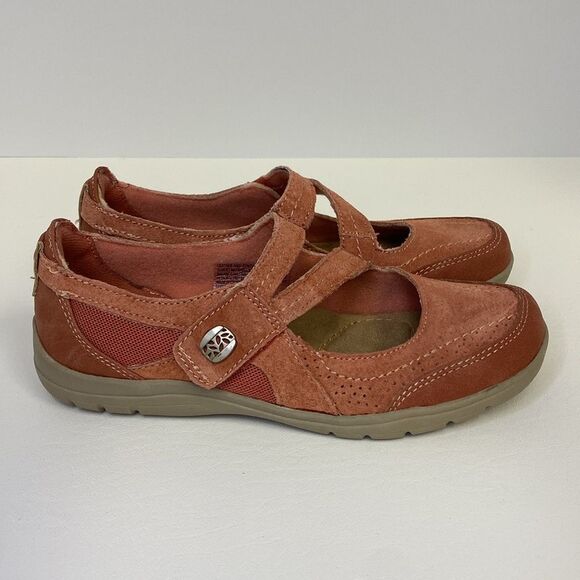 Earth Origins Rapid Troy Terra Cotta Suede Sneaker Mary Jane Size 6.5 - Picture 3 of 13